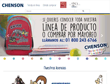 Tablet Screenshot of chenson.com.mx